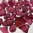 Rhodolite Crystal Fragments