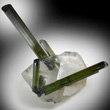 Green Tourmaline in Quartz