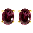 Rhodolite Garnet Stud Earrings