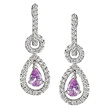 Pink Sapphire Earrings