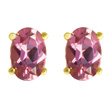 Pink Tourmaline Stud Earrings