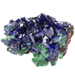 Bright Blue Azurite with Malachite