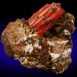 Crocoite Crystal on Matrix