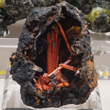 Acicular Crocoite in Vug