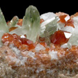 Hessonite with Diopside