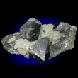 Magnetite Octahedrons on Matrix