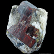 Deeply Striated Dark Red Tantalite on Matrix