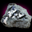 Neptunite with Benitoite and Natrolite