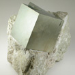 Intergrown Pyrite Cube in Matrix