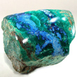 Polished Shattuckite with Malachite