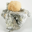 Cream-Colored Strontianite on Matrix